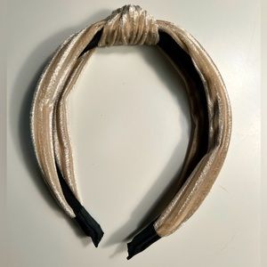 Brand new cream velvet headband
